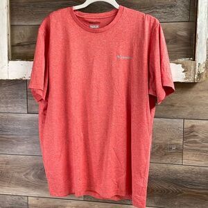 Columbia Omniwick Regular Fit Sportswear Mens Tshirt, Size Large , Salmon Color